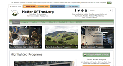 Desktop Screenshot of matteroftrust.org